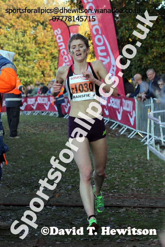 Senior women, National Cross Country Relays, Berry Park, Mansfield. Photo: David T. Hewitson/Sports for All Pics